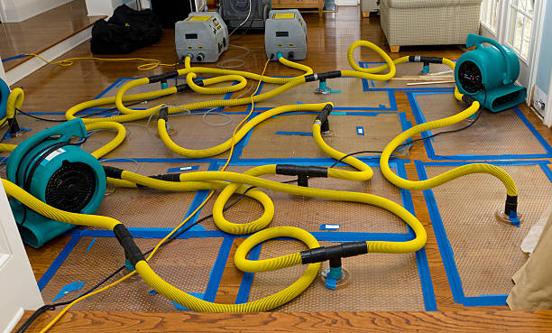 Professional Flood Damage Restoration technician working in Fairchild Air Force Base, WA